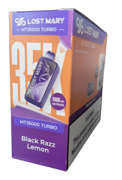 CAJA X 5 - Black Razz Lemon Lost Mary MT35000 Turbo