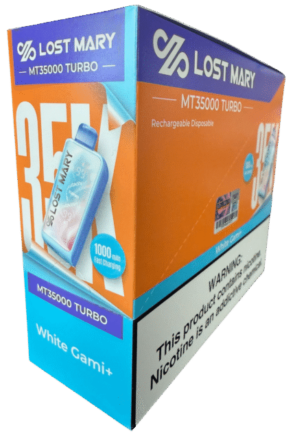 caja x5 -White Gami Lost Mary MT35000 Turbo